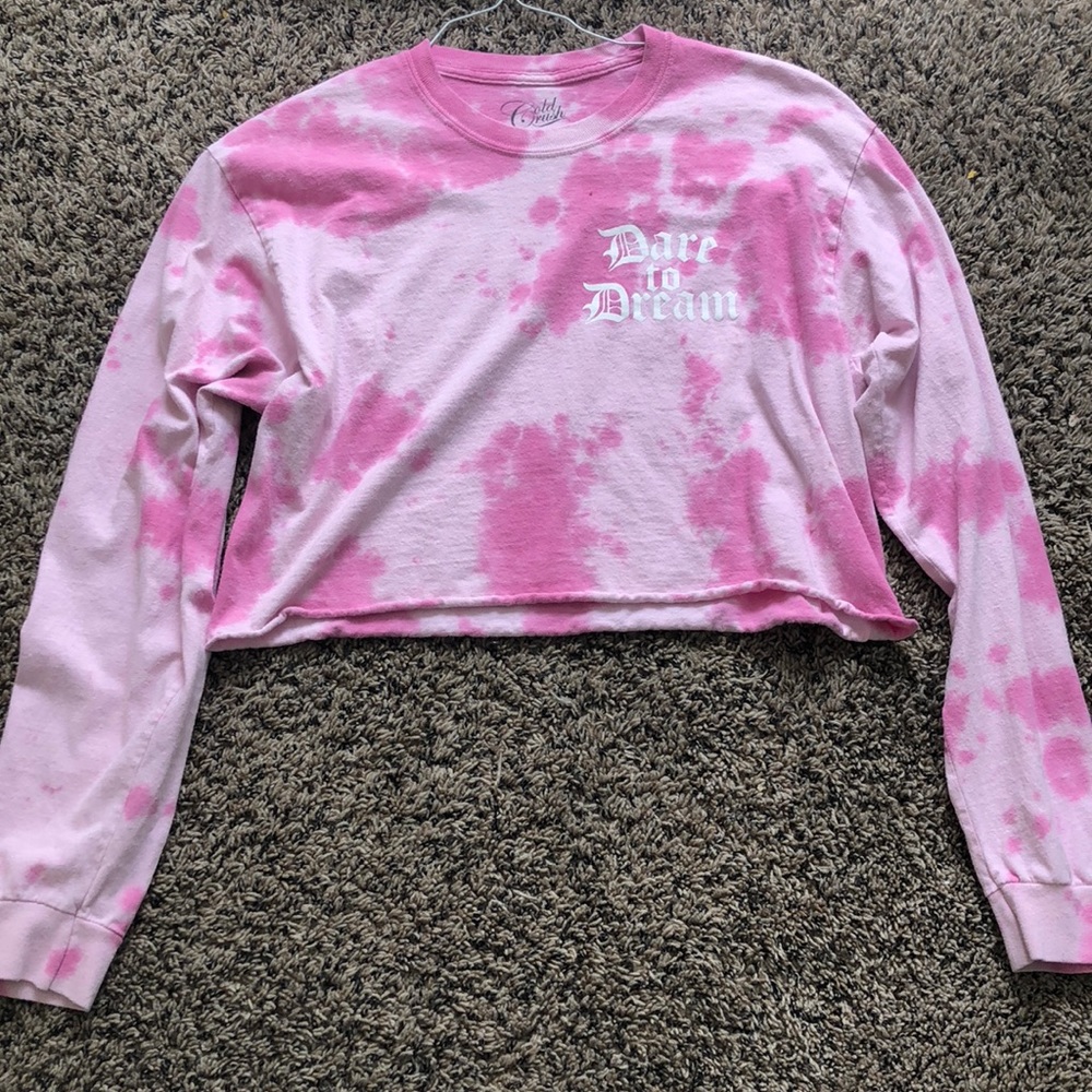 long sleeve crop top